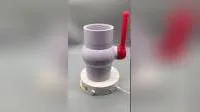 PVC 마개 소켓 볼 밸브 PVC 밸브 볼 체크 밸브