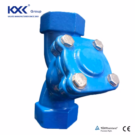 물 파이프라인 나사 연결을 위한 연성이 있는 철 Y 스트레이너 필터